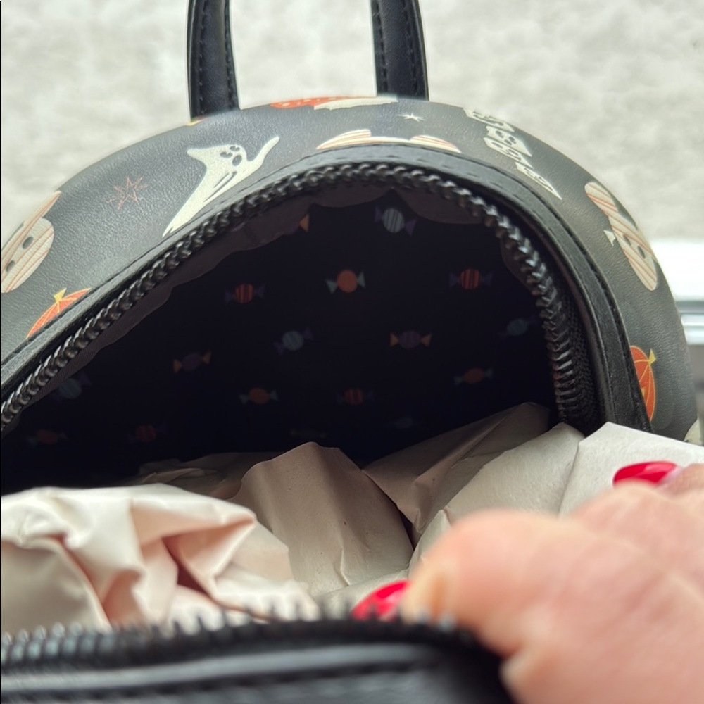Loungefly Disney Parks Halloween Black Backpack - Picture 8 of 8